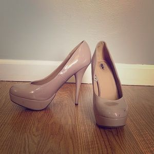 Nude Platform Heel